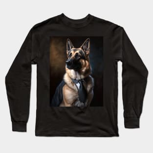 Royal Portrait of a German Shepherd Long Sleeve T-Shirt